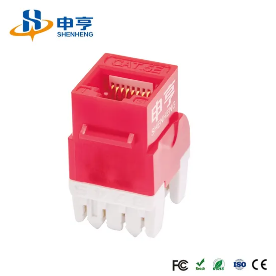 Cat5e/CAT6 Módulo de Red RJ45 Conector Keystone U/UTP No Apantallado 8p8c RJ45 Módulo Acoplador de Cable de Red pictures & photos