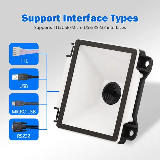 Mini-leitor de códigos de barras 2D de elevado desempenho com motor USB incorporado Leitor de códigos QR de montagem fixa pictures & photos