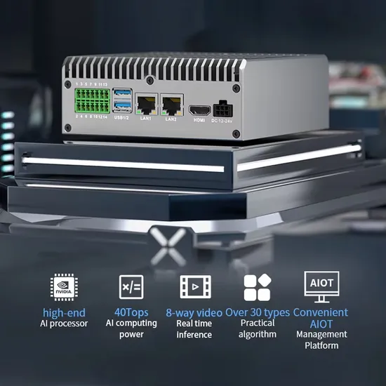Computador de borda embutido em IA de alto desempenho para servidor de aprendizado profundo pictures & photos