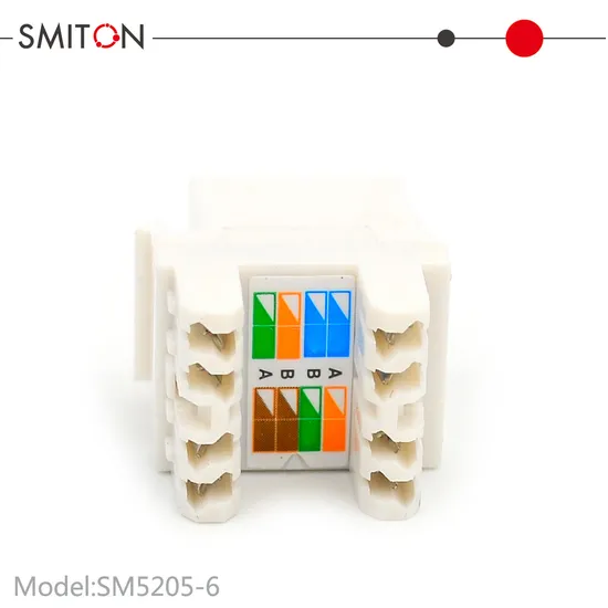 Colore Bianco RJ45 Jack Modulare CAT6 Modulo Keystone pictures & photos