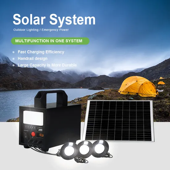 60W Banco de energía solar portátil de alta calidad con múltiples funciones y generador solar mini con iluminación LED pictures & photos
