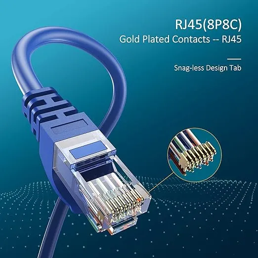 23AWG 高速 RJ45 ルーター モデム コンピュータ用 短い イーサネットケーブル pictures & photos