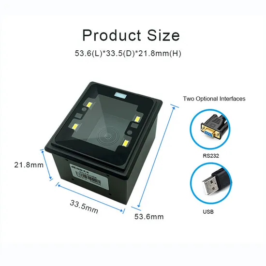COM/USB Eingebettetes Festmontage 1d/2D QR-Code-Zahlungsterminal Barcode-Scanner-Modul pictures & photos