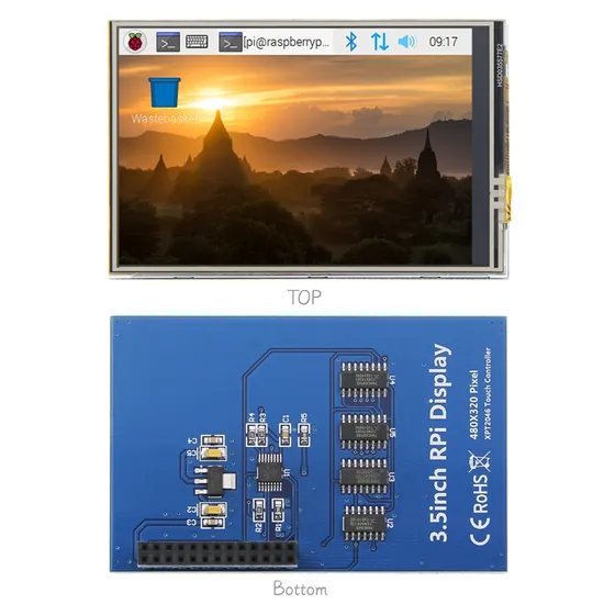 مباشر - قابل للتوصيل 3.5 بوصة 480X320 لوحة تشغيل شاشة LCD LCM لراسبيري باي pictures & photos