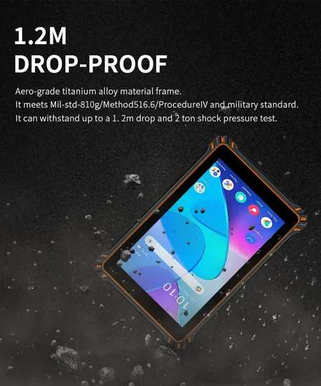 IP67 Tablet PC Rugged 8 Polegadas À Prova D'Água Totalmente Extremo Rugged Android Ubuntu Tela Sensível ao Toque Código de Barras Tablet PC Rugged pictures & photos