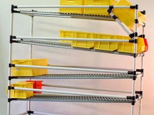 Fabrikpreis maßgeschneidertes Design industrielles Fließregalsystem Rohrregalsystem pictures & photos