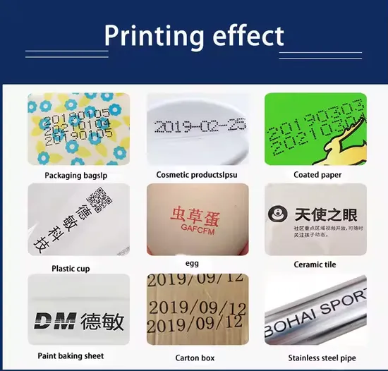 Handheld inkjetprinter met pistoolgreep Meerdere talen Sneldrogende niet-gecodeerde inkt voor tekst QR-code batchnummer datum pictures & photos
