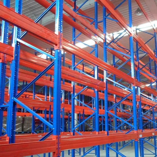 Hệ thống kệ pallet chọn lọc công nghiệp bằng kim loại, kệ lưu trữ trong kho, kệ pallet với các thanh thép, kệ lưu trữ trong kho được phủ bột pictures & photos