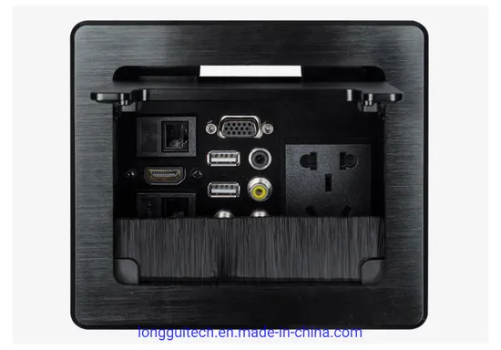 Caja de cables Brush, enchufe multifuncional para mesa pictures & photos