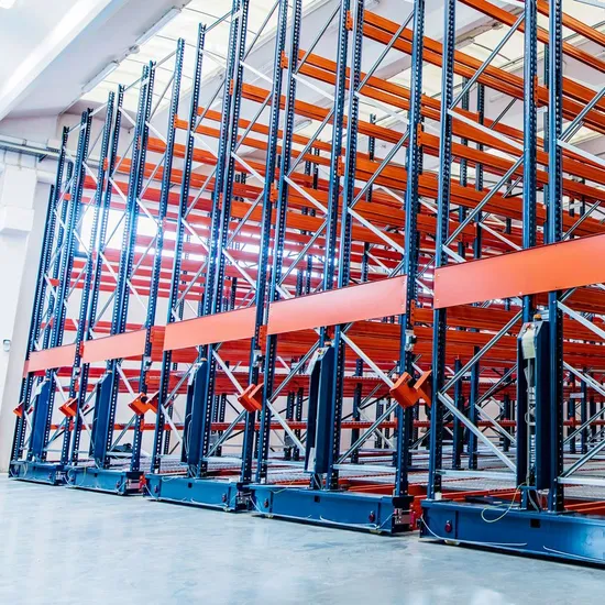 Industriële magazijnrek aanpasbare opslagrekken Elektrische mobiele racking met Elektrisch mobiel racksysteem voor een goede prijs pictures & photos