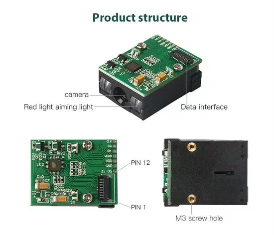 โมดูลอ่านบาร์โค้ด OEM ขนาดเล็ก ความละเอียดสูง โมดูลสแกนเนอร์บาร์โค้ด USB Ttl CCD pictures & photos