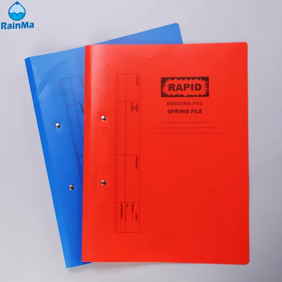A4/FC Berkas Musim Semi PVC Eksekutif Berwarna dengan Folder Pegas Lubang Ganda Logam pictures & photos