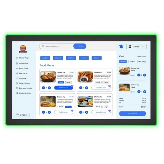 Hoge Resolutie Beeldschermen LED Lichtstrip Monitor Aangepaste LED Monitor Boekingsdisplay Monitor Slimme Scherm Touch Monitor pictures & photos