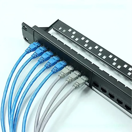 ไฟเบอร์ออปติก RJ45 แพทช์แพนล 24 พอร์ต CAT6 ยูทีพี เอสทีพี โอดีเอฟ การกระจายทองแดง เฟรม ราวโมดูล การจัดการสายเคเบิล 1u pictures & photos