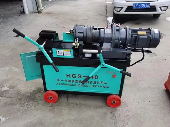 Stahlstangen-Gewindewalzenmaschine, Bewehrungsstahl-Gewindeschneider, elektrische Gewindeschneidemaschine, maßgeschneiderte Schraubenherstellungsmaschine pictures & photos