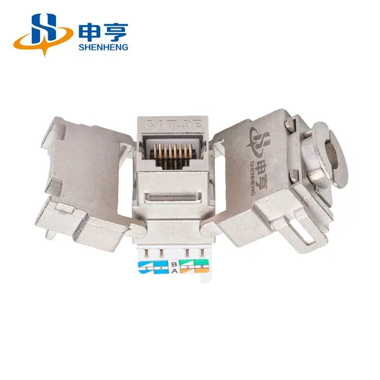 工場の低価格 CAT6 UTPネットワークモジュール RJ45 キーストーンジャック通信ネットワーキングモジュール pictures & photos