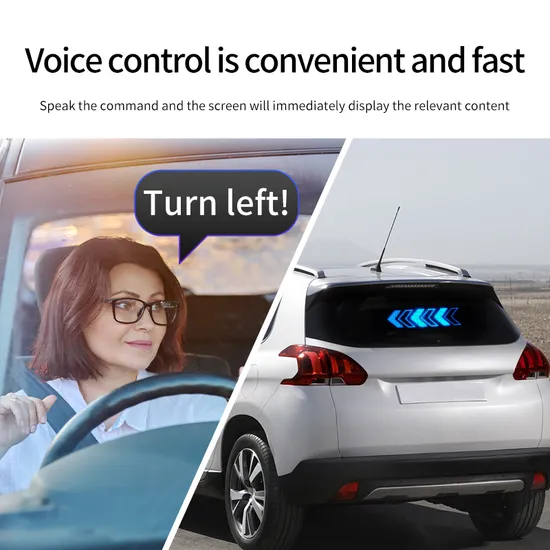 Display LED per auto intelligente con schermo posteriore, controllo remoto Bluetooth, luce interattiva a pixel per il finestrino posteriore dell'auto pictures & photos