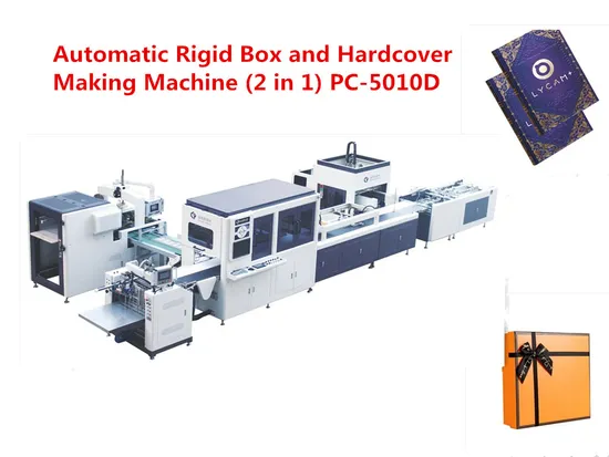 Macchina Automatica per la Produzione di Scatole Rigide e Copertine per Libri 2 in 1 PC-5040d Macchina per la Produzione di Scatole Macchina per la Formazione di Scatole Rigide Macchina per la Produzione di Custodie pictures & photos