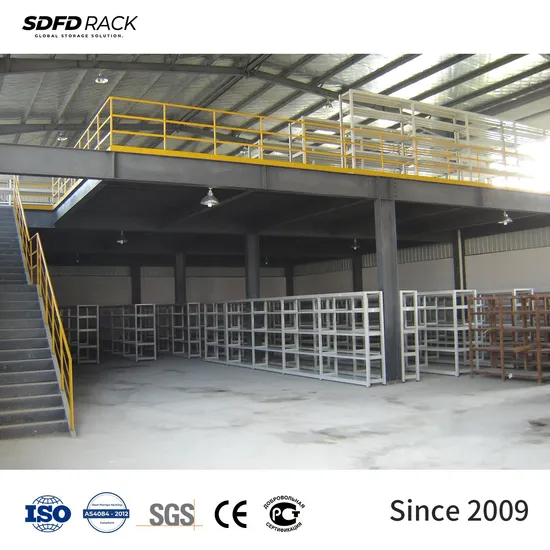 ชั้นวางเหล็ก mezzanine แบบหนักที่ปรับแต่งได้ ระบบจัดเก็บชั้นวาง mezzanine ชั้นวางพาเลท pictures & photos