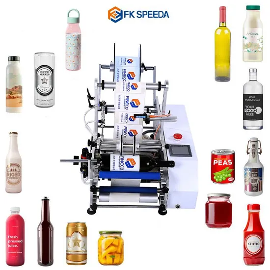 Halbautomatische tragbare runde Flaschenetikettiermaschine mit Datumsdruckmaschine pictures & photos