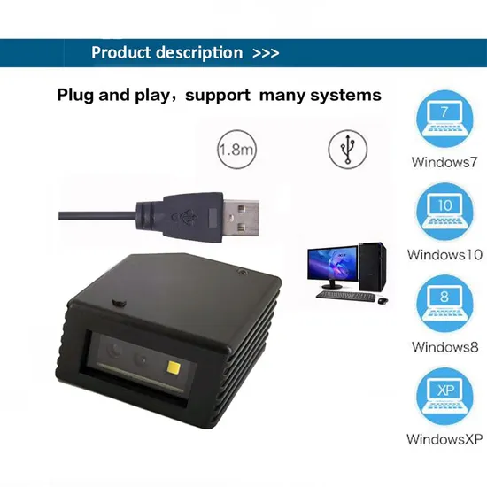 Modulo di scansione barcode incorporato fisso USB per sensore auto personalizzato OEM RS232 pictures & photos