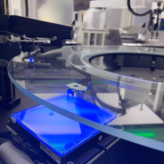 Vollautomatische Ladeglas-Drehteller-Inspektionsmaschine mit vollfarbigem Touchscreen-Steuerungshardware und optischer Sortierausrüstung pictures & photos
