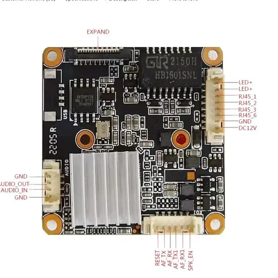 Modulo di telecamera IP compatto 5MP Modulo di telecamera Mcl12b pictures & photos