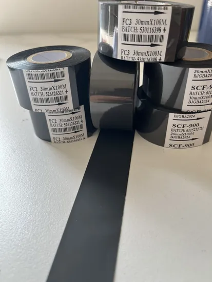 Nastro per stampa di codici a barre premium, nastro per stampa a caldo, nastro per timbratura, codice data pictures & photos