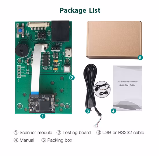 OEM Eingebettetes Barcode-Scanner-Engine-Modul 1d 2D Barcode-Leser QR-Code-Scanner pictures & photos