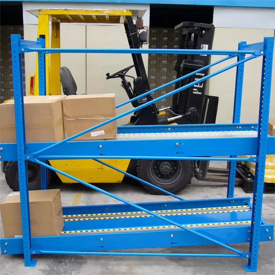 การจัดเก็บชั้นวางสินค้า ชั้นวางในคลังสินค้า ชั้นวางที่มีล้อสำหรับกล่อง pictures & photos