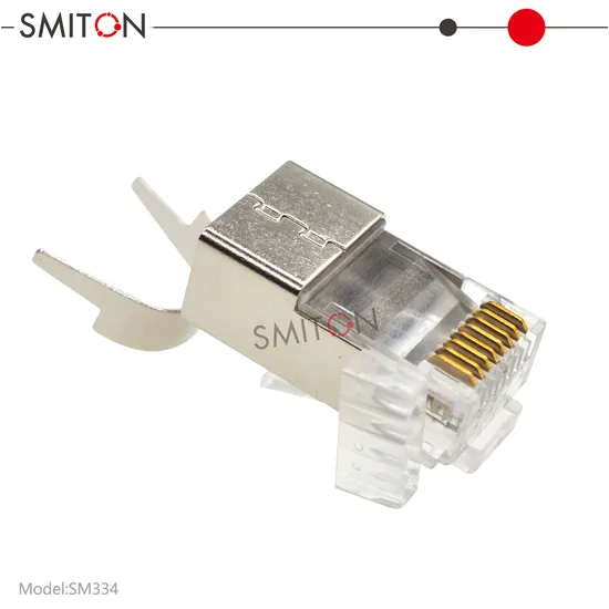 Высокопроизводительный Cat8 RJ45 8p8c Модульный разъем с экранированием 8p8c Адаптер сетевого кабеля STP FTP для использования с компьютером и маршрутизатором pictures & photos