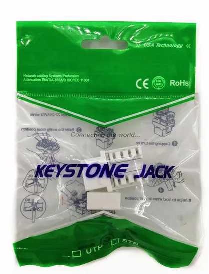 CAT6A 네트워크 모듈 여성 AMP RJ45 UTP 180 도체 8 핀 모듈러 커넥터 pictures & photos