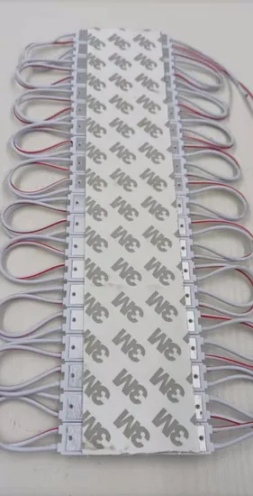 Modul Injeksi LED Modul LED DC12V 3 Chip Cahaya Luar Ruangan Supercerah Merah Biru Hijau untuk Tanda Huruf Iklan Tanda Modul LED untuk Tanda Kotak Cahaya pictures & photos