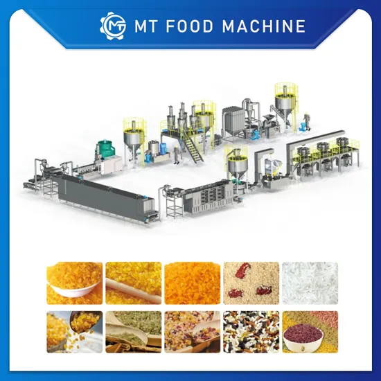 Linea di produzione di riso artificiale Linea di lavorazione del riso istantaneo Macchina per riso nutrizionale pictures & photos