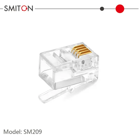 4 Broche Rj-9 Connecteur Modulaire 4p4c Rj9 Prise Modulaire pour Câble Téléphonique pictures & photos