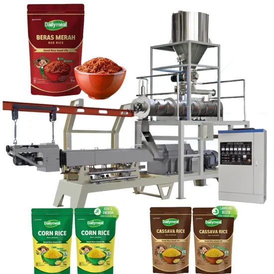 Ligne de traitement de riz nutritif instantané à haute efficacité, machine de fabrication de riz artificiel pictures & photos