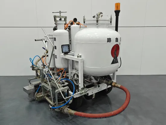 Macchina per marcatura a rivestimento DOT a due componenti spinta a mano con controller di programma intelligente, pannello di controllo umanizzato e sistema di velocità variabile continua pictures & photos