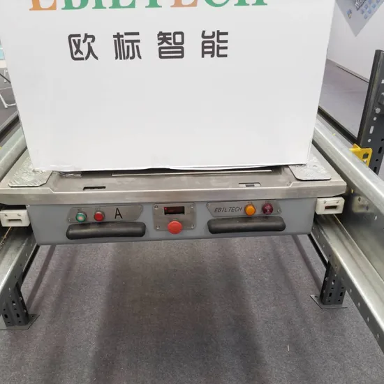 Sistema di stoccaggio automatico, sistema di scaffalature con shuttle radio, controllo elettrico, sistemi di scaffalature con shuttle per pallet. pictures & photos