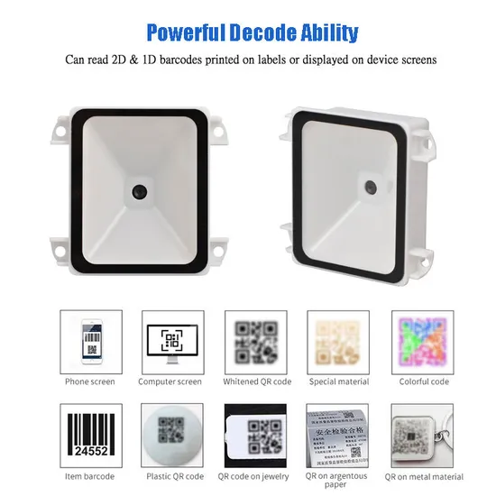 Mini 2D Scanner di codici a barre integrato, modulo lettore di codici QR omnidirezionale più piccolo per chioschi e Arduino pictures & photos