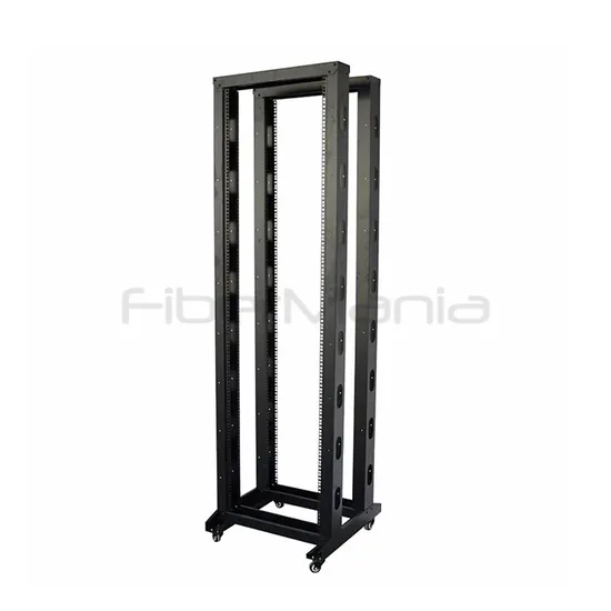 42U 19 Zoll Offenes Rack 4 Pfosten Server Rack Doppeltes Offenes Gestell Netzwerkgeräte Rack Schrank Verstellbare Tiefe Stahl Rack mit Rollen pictures & photos