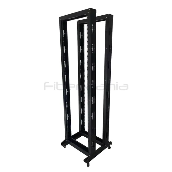 42U 19 Zoll Offenes Rack 4 Pfosten Server Rack Doppeltes Offenes Gestell Netzwerkgeräte Rack Schrank Verstellbare Tiefe Stahl Rack mit Rollen pictures & photos