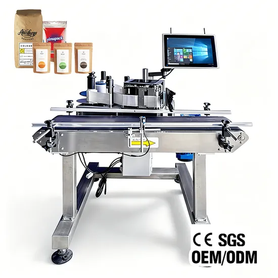 Machine à imprimer des étiquettes automatiques directe d'usine Ym320p pour l'impression de logos, dates et codes-barres sur des boîtes pictures & photos
