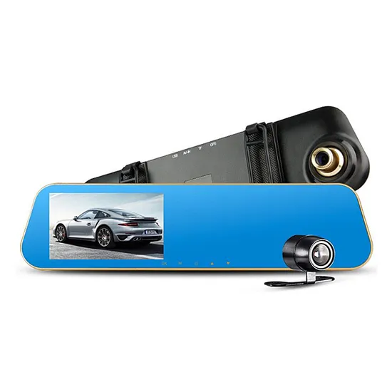 Dash Cam HD Dual-Linsen Rückfahrkamera Rückspiegel Auto DVR pictures & photos