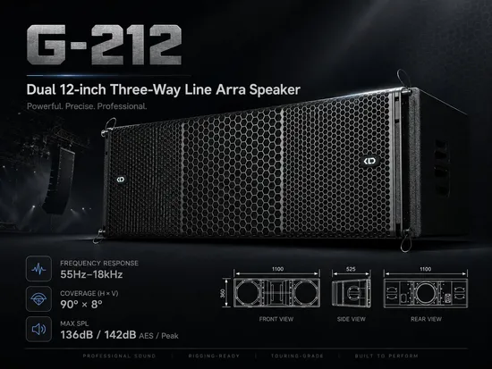 G-212 Doppio 12 Pollice Sistema di Altoparlanti Line Array a Tre Vie PA pictures & photos