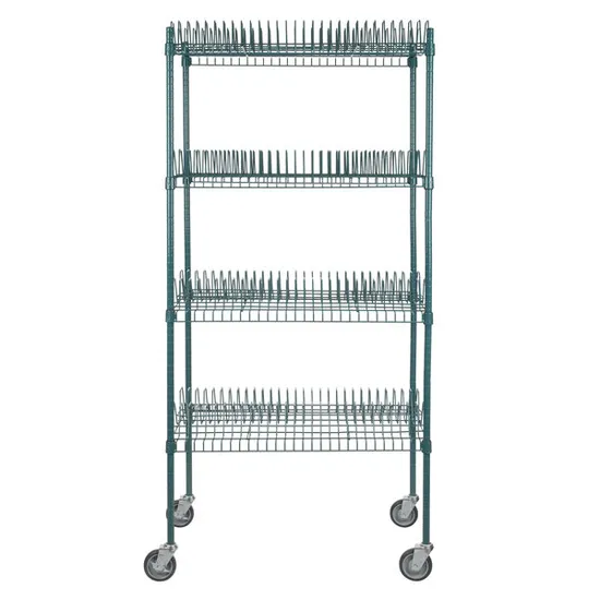 Rak Pengering Epoksi Peralatan Dapur 4-Shelf dengan Roda pictures & photos