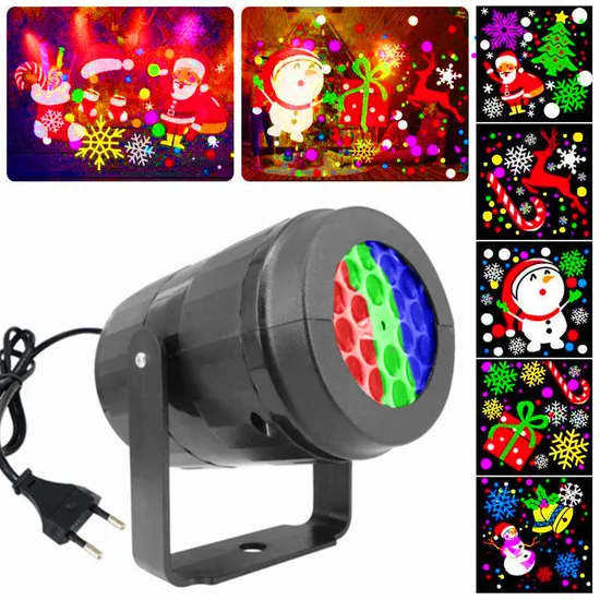 Sneeuwvlok Kerstprojector Roterend Patroon LED pictures & photos