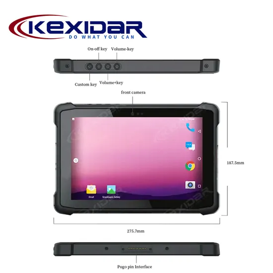 サンプルカスタマイズバーコードスキャナー IP65 グレード防水頑丈極限タブレットPC 8000mAh 10.1 インチ頑丈タブレットAndroid pictures & photos