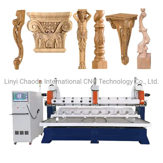 Çok Başlı Ahşap CNC Makinesi Router 3D Dönme CNC Router pictures & photos