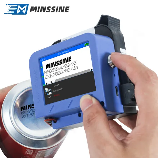 Taşınabilir Mini Akıllı Mürekkep Püskürtmeli Kodlama Yazıcısı, 2,8" Rezistif Dokunmatik Ekran, Çok Dilli, Kolay İçerik Düzenleme, Bilgisayar Dosyası İçe Aktarma Desteği pictures & photos