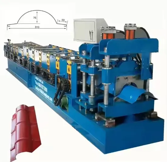 Máquina de formación de rollos de capuchón de tejas de borde completamente automática Máquina de formación de rollos de capuchón de techo pictures & photos
